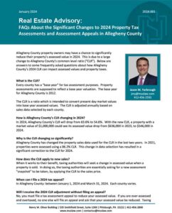Allegheny County Tax Appeal Update White Paper