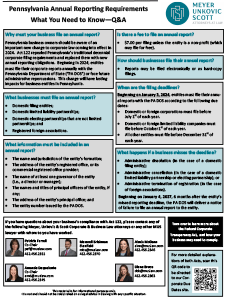 Corporate Due Dates Quick Facts Sheet